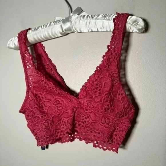 Aerie eyelet lace dreamy raspberry  bralette XS - Picture 5 of 5